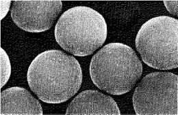 シリカゲルの顕微鏡写真